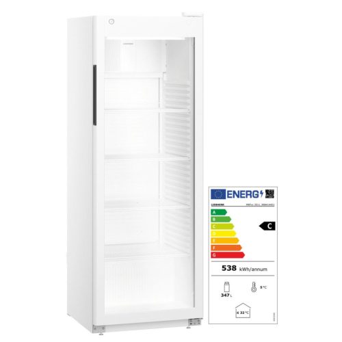 Liebherr MRFvc 3511 típusú, kereskedelmi, üvegajtós hűtőszekrény