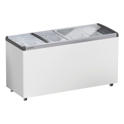 LIEBHERR EFE 5152 típusú, ipari, nagykonyhai, kereskedelmi fagyasztóláda, üvegtetős, LED világítás